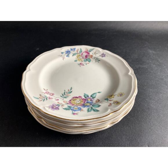 Set of 5 Edwin Knowles Winslow Bread/Dessert Plates | Vintage 1950s Cottagecore - Picture 4 of 10